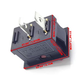 Rocker Switch KCD1 2 Pin 2 Position 10A125V 6A250V ON/Off Fit for Various Kinds of Auto Household Appliances DIY Power Control Electric Tool Lawnmowers Snow Blowers Garden General Electronic Equipment