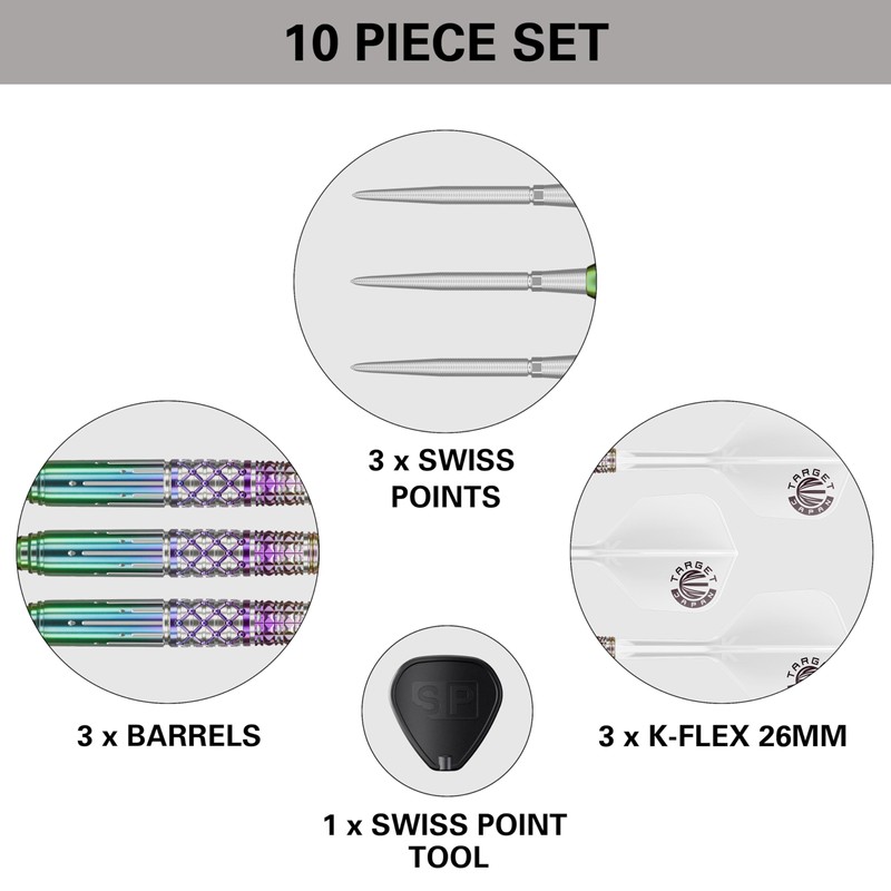 Target CATHY LEUNG CHARIS GEN-4 90% 21G SP STEEL TIP