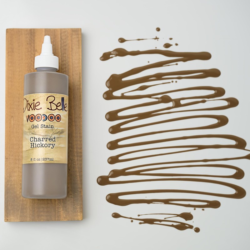 Dixie Belle Voodoo Gel Stain - Charred Hickory (8oz) -