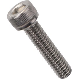 M5-0.8 x 10mm Socket Head Cap Screws Bolts, Allen Socket Drive, Stainless Steel 18-8 (304), Full Thread, Bright Finish, Machine Thread, 100 PCS