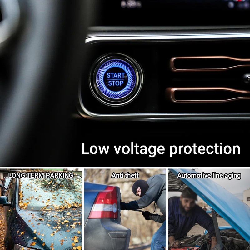 12V Intelligent Battery Power-Off Switch with Remote - Ideal for