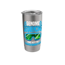 DNA Genome Sequencing Science DNA Tree Stainless Steel Insulated Tumbler