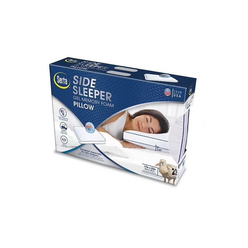 Serta Side Sleeper Pillow with Cooling Gel Memory Foam, Best