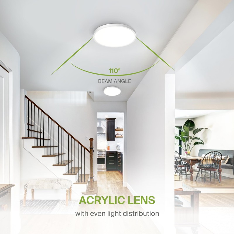 ASD LED 12 Inch Round Flush Mount Ceiling Light Fixture