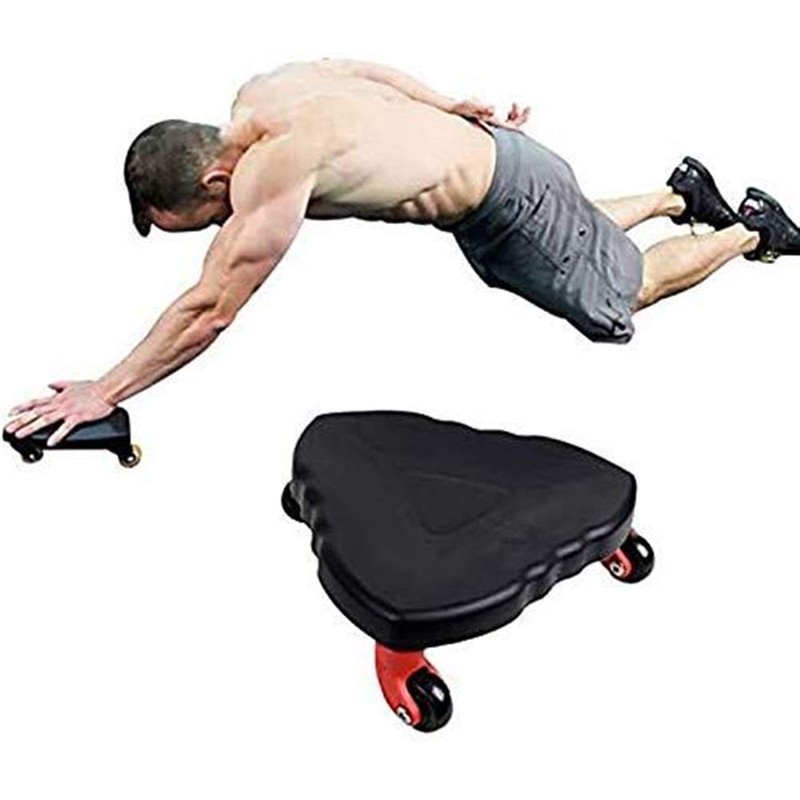 Abdominal Trainer Roller Plate Muscle Training Wheel Abdomen Roller Fitness