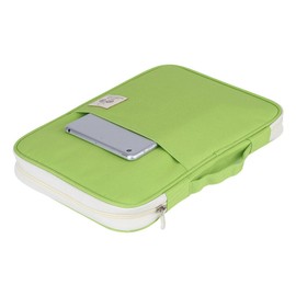 A4 Document Bag File Folder, Multifunctional A4 Document Bags Portfolio Organizer Waterproof Travel Pouch Zippered Case Portfolio Organizer (Grass Green)