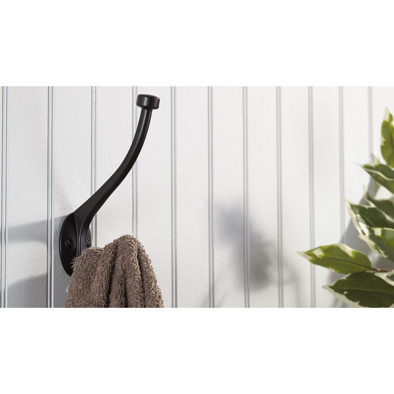 Richelieu Hardware 79629BAG Nystrom Classic Forged Iron Hook, Matte Black