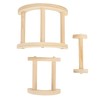 Chick Perch Paw Grinding Stable Structure Arch Shape Wooden Chicken