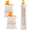 TYXHXTF 3 Pack Bread Bags, Plastic Lined Bread Storage Bags