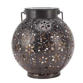 Outdoor Solar Lantern Decorative LED Light Automatic On Waterproof Lamp for Patio Garden