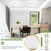 10 Inch LED Flush Mount Ceiling Light, Gold Kitchen Lighting