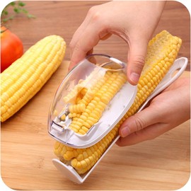 Itian Corn Stripper, Corn Peeler Handheld, Corn Cob Stripping Tool with Sharp Blade, Corn Kernel Separator with Non-Slip Grips for Kitchen Cooking