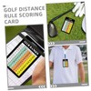 COHEALI 12 Sheet Golf Scorecard Golf Charts Range Range Cards