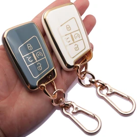 2 PCS for VW Key Fob Cover with Keychain Protector for Volkswagen 2017-2022 Atlas Tiguan Arteon Jetta Taos Accessories