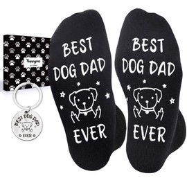 HAPPYPOP Funny Dog Dad Gifts for Men - Dog Lover Gifts, Fun Dog Socks for Men Boys Dog Dad Socks