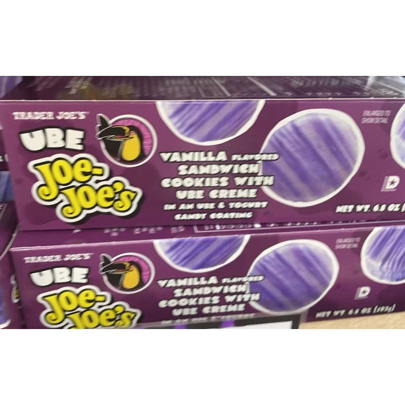 Trader Joe's 2 Packs Trader Joes Ube Joe-Joe's Vanilla Sandwich