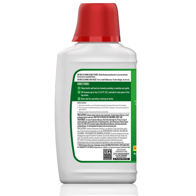 Hoover Renewal Tile and Grout Floor Cleaner Solution, 32 oz.,