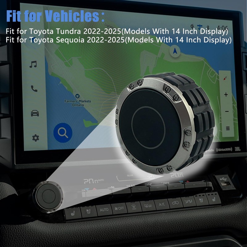 Power Knob Display Volume Radio Control Replacement Fit for Toyota
