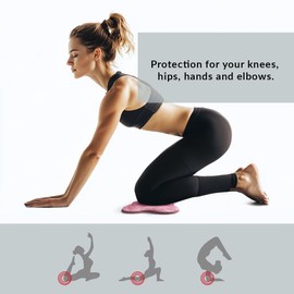2-Pack Yoga Knee Pad Cushion - Extra Thick Foam Pads for Knees, Elbows, Wrists, Hands, and Head Cushioned Knee Pad for Yoga Non-Slip Yoga Knee Pads Knee Support Pad for Yoga Yoga Knee Pad Set for