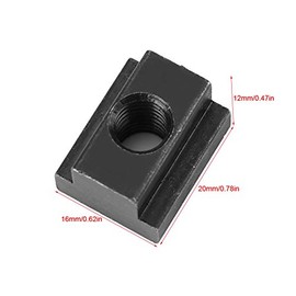 5 pcs 45 Steel T-Slot Nuts, High Hardness T Slot Nuts M8/10 Threads Fit Into T-Slots in Machine Tool Tables (M8)