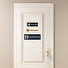 Signs ByLITA Basic - Letrero unisex para baño (azul) -