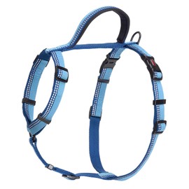 HALTI Walking Harness, Size X-Small, Blue, Best Lightweight Dog Harness with Handle, Reflective & Adjustable, Ideal for Puppy Walks, For Small, Medium & Large Dogs