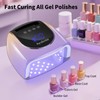 Ayshone Cordless Rechargeable UV Nail Lamp,96W UV Light for Gel