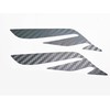 Hood Trunk Wing Emblem Carbon Sticker 2PC & Wing Metal