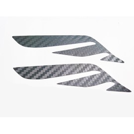 Hood Trunk Wing Emblem Carbon Sticker 2PC & Wing Metal Sticker For Hyundai Genesis G80