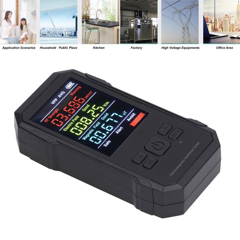 Electromagnetic Radiation Tester with Battery Handheld Digital High Frequency Radiation