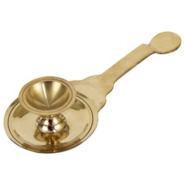 Spillbox Kapoor | Karpoor Diya Deepam Burner Brass Karpuram Arati| Aarathi Stand for Dhoop Puja | Pooja Room Camphor Dani Holder for Your Mandir Home & Office Decoration Ganga-Karpoor-Stand