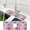 Japanese Pink Cherry Blossoms Dish Drying Mat for Kitchen Sink