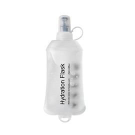 ZESION 250 ml Transparent Frosted Texture Soft Flask, BPA-Free, Running, Hiking, Cycling, Folding Bottle