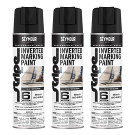 20-663 Seymour Stripe 6-Series Inverted Ground Marking Paint, Black net 17oz. (Pack of 3)
