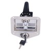 Trailer Door Latch T Handle with 2‑Key Stainless Steel Chrome