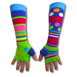 United Oddsocks Armwarmers The Green and Starry ones