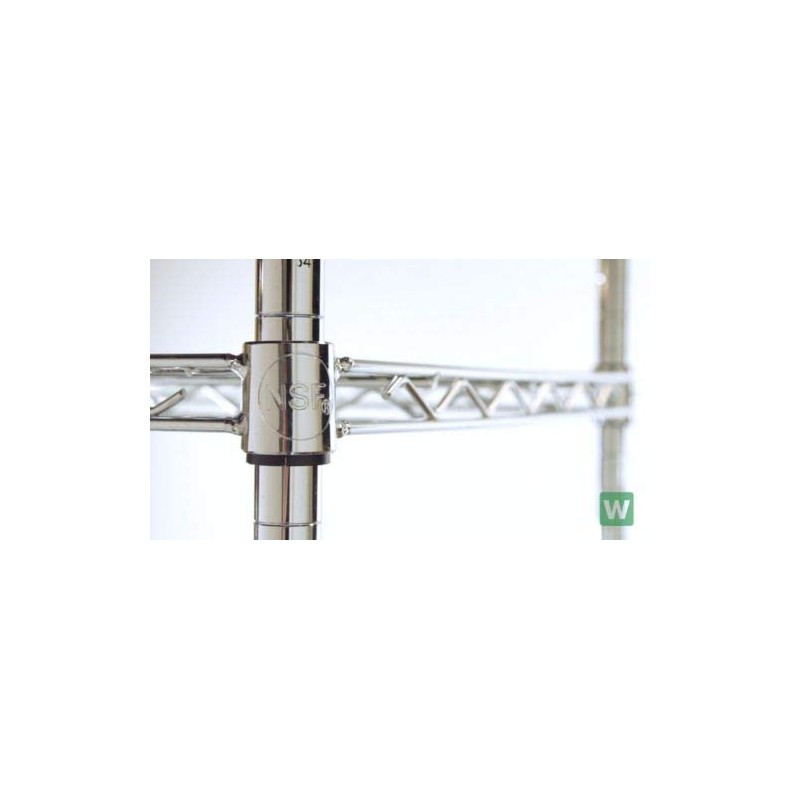 Commercial Chrome Wire Shelf Shelving Posts 74" - 4 Posts