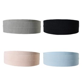 4 Pcs Sports Headband Women, Elastic Headbands Soft, Non Slip Yoga Headband, Women's Fashion Sweat Bands for Sports Yoga Exercise Women Men Girls Boys