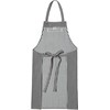 Dean & Deluca Women's Men's Full Apron, Striped, Pockets, Cotton,
