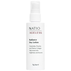 Natio Australia Ageless Radiance Day Lotion 75g - Lightweight Firming Face Moisturiser for All Skin Types - Ceramides, Rosehip & Marine Collagen - Made in Australia