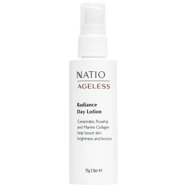 Natio Australia Ageless Radiance Day Lotion 75g - Lightweight Firming Face Moisturiser for All Skin Types - Ceramides, Rosehip & Marine Collagen - Made in Australia