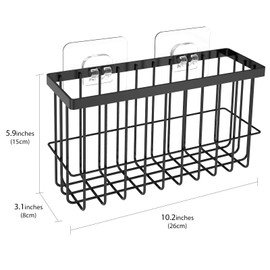 DODAMOUR Umbrella Stand for Entryway, Metal Umbrella Holder Wall Mount, Indoor Umbrella Storage Organizer Rack for Home, Office, Hallway (Black)