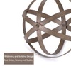 Wenbery Set of 3 Metal Garden Spheres, Metal Folding Orb