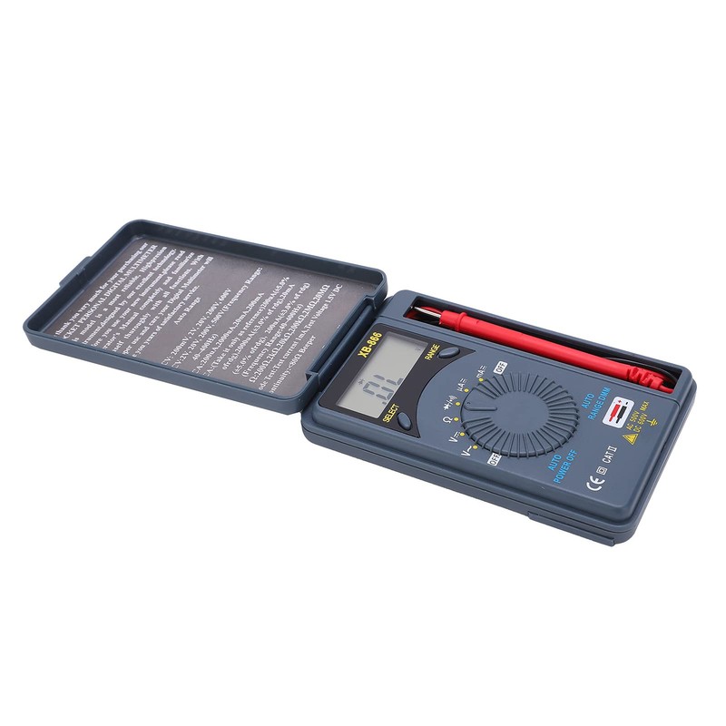 Digital Multimeter, XB866 Portable Large Range High Accuracy Pocket Multimeter