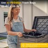 EAST OAK 38 Gallon Outdoor Trash Can, Waterproof Resin Garbage