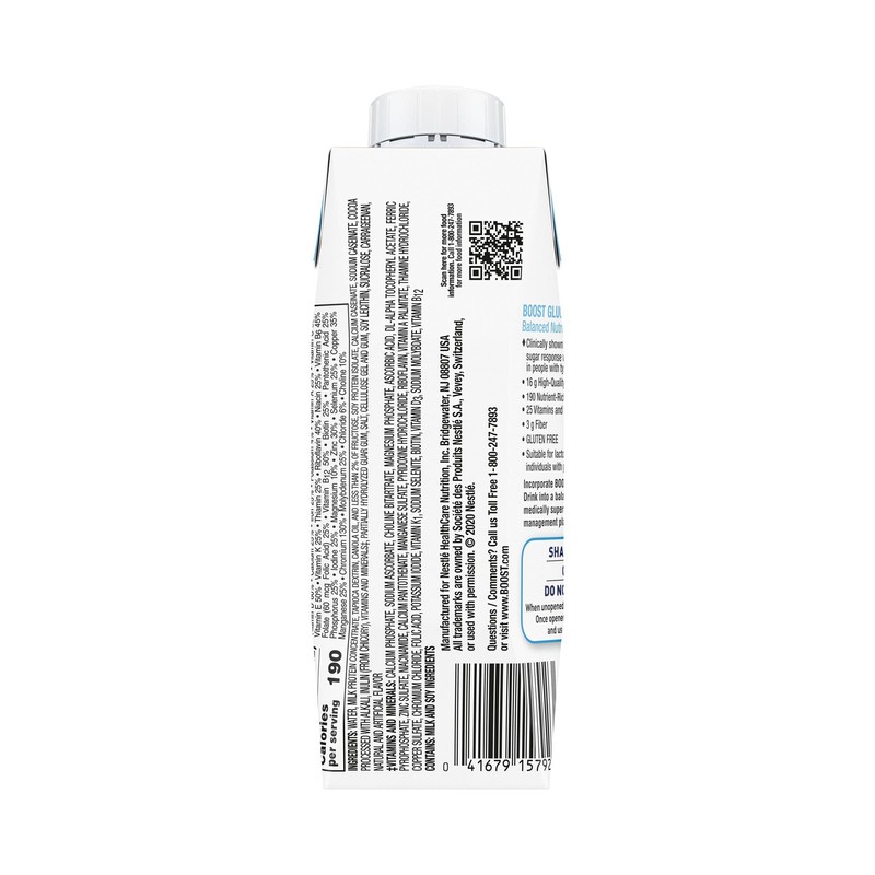 Nestle Boost Glucose Control Balanced Nutritional Drink Chocolate 8 oz