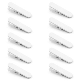 ZYAMY 10PCS Pegboard Accessory Clip White Pegboard Clip Metal Accessory Hook Craft Accessory For Display Reminder Postcard Photo Picture Clip Wall Organisation Storage Display Decoration