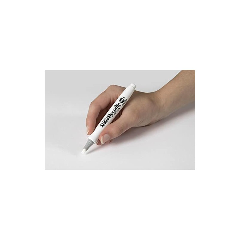 Artline 'Decorite' White Marker Pen 3.0mm for Card, Glass, Metal