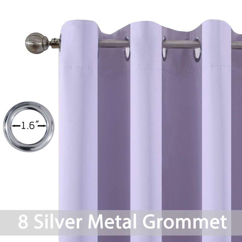 Yakamok Blackout Small Window Curtains with Grommet Top, Room Darkening