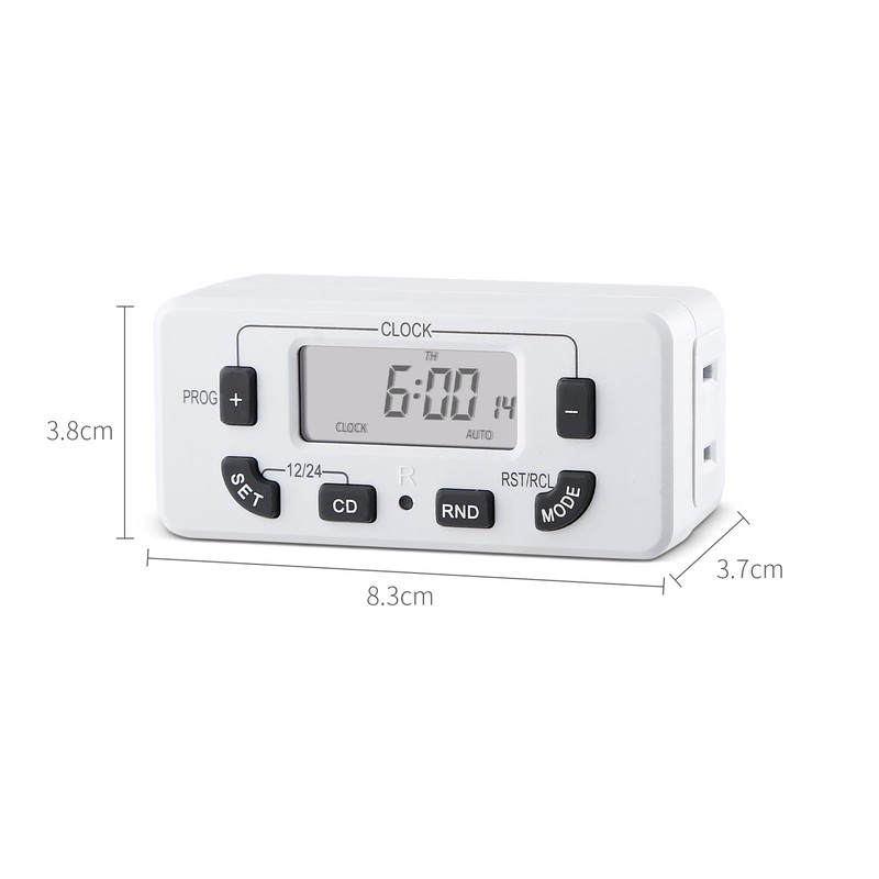M EGA MEGACUBE 7 Day Programmable Digital Timer Outlet, Indoor